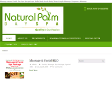 Tablet Screenshot of naturalpalm.com.au